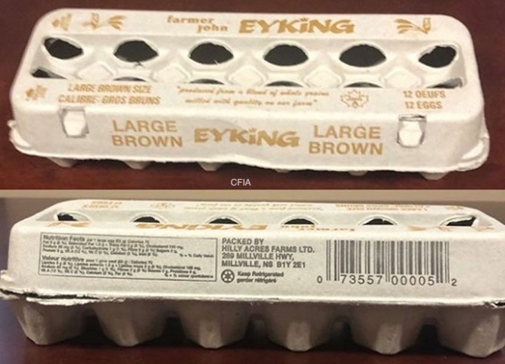 Hilly Acres Farm Eggs Recalled For Possible Salmonella Contamination