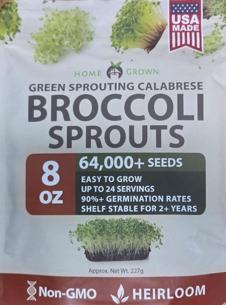 Home Grown Broccoli Seeds Recalled For Possible Salmonella