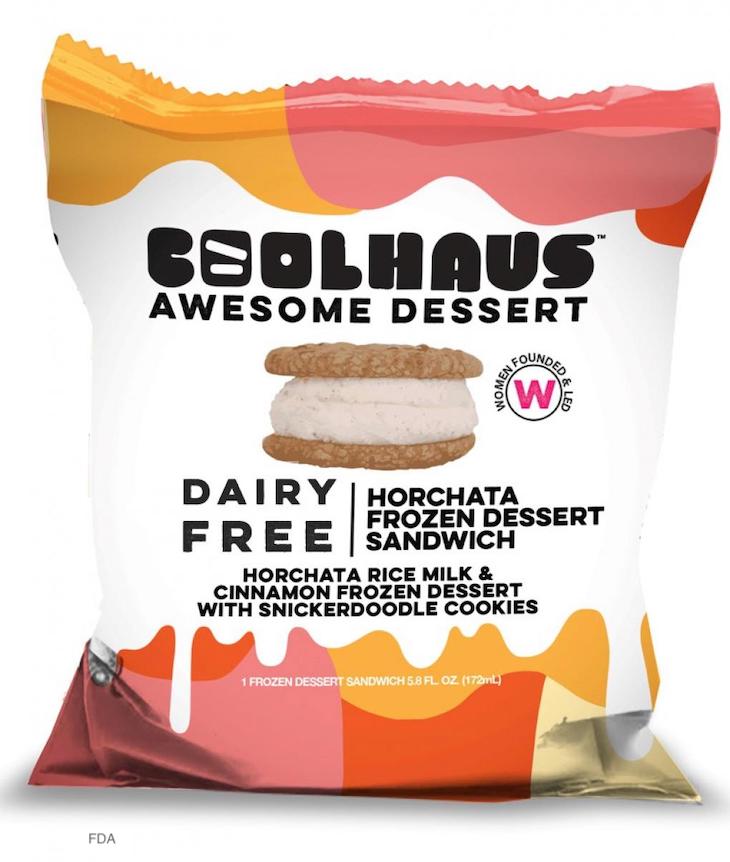 Coolhaus Dairy Free Horchata Sandwich Recalled For Undeclared Milk
