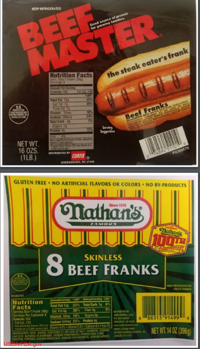 Morrell Beef Franks Recall