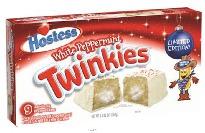 Hostess White Peppermint Twinkies Recall