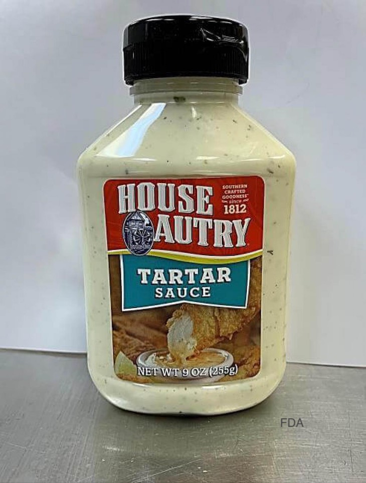 House-Autry Tartar Sauce Recalled For Possible Spoilage