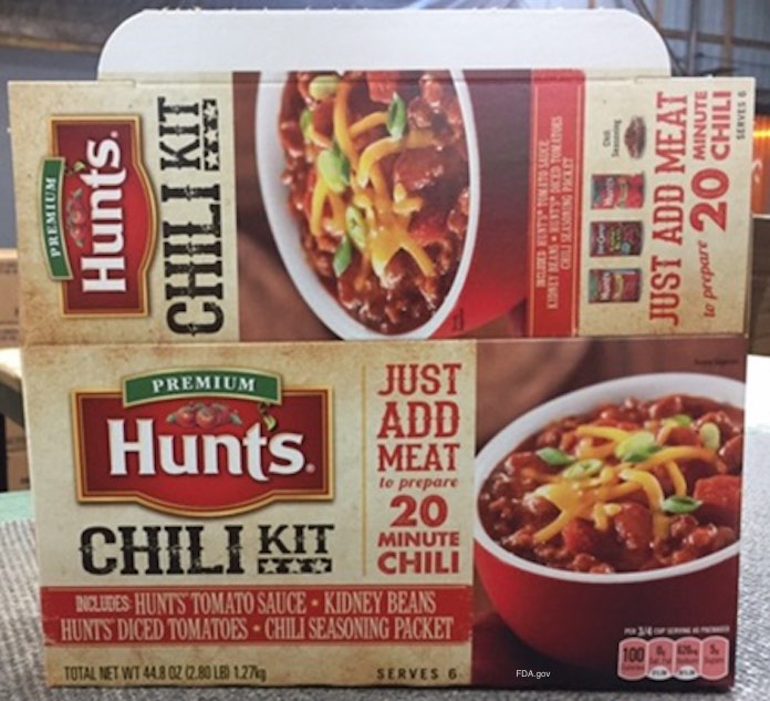 Hunt's Chili Kit Salmonella Recall