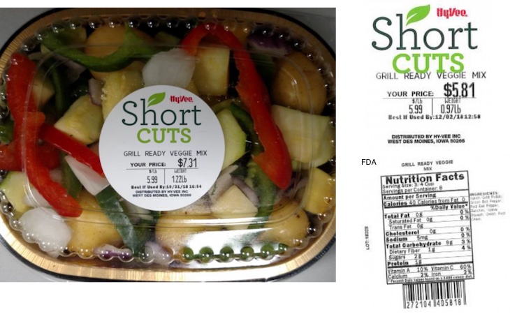 Hy Vee Recalls Short Cuts Vegetable Mix For Possible Listeria