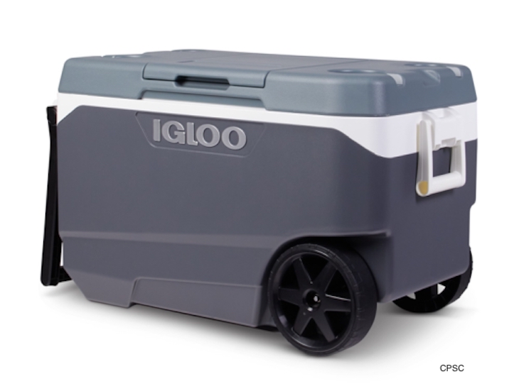 Igloo Recalls 90 Quart Rolling Coolers For Finger Injury