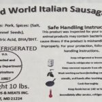 Impero Old World Italian Sausage Recalled For No Inspection