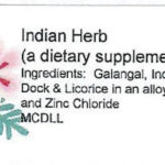 Indian Herb Recall