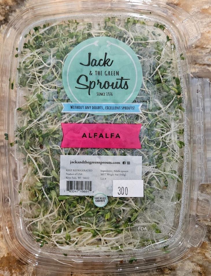 Jack and the Green Sprouts Alfalfa Sprouts Recalled For Listeria