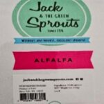 Jack and the Green Sprouts Alfalfa Sprouts Recalled For Listeria