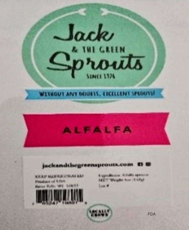 Jack and the Green Sprouts Alfalfa Sprouts Recalled For Listeria