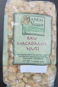 Jansal Valley Macadamia Nut Salmonella Recall