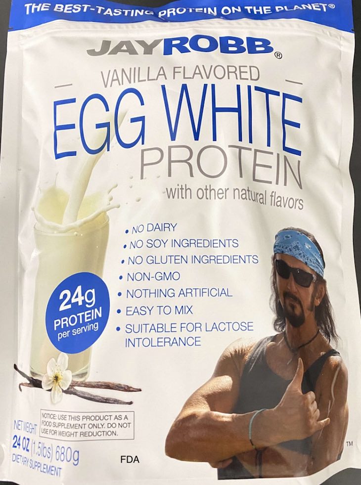 Jay Robb Vanilla Flavored Egg White Protein Recalled For Plastic 