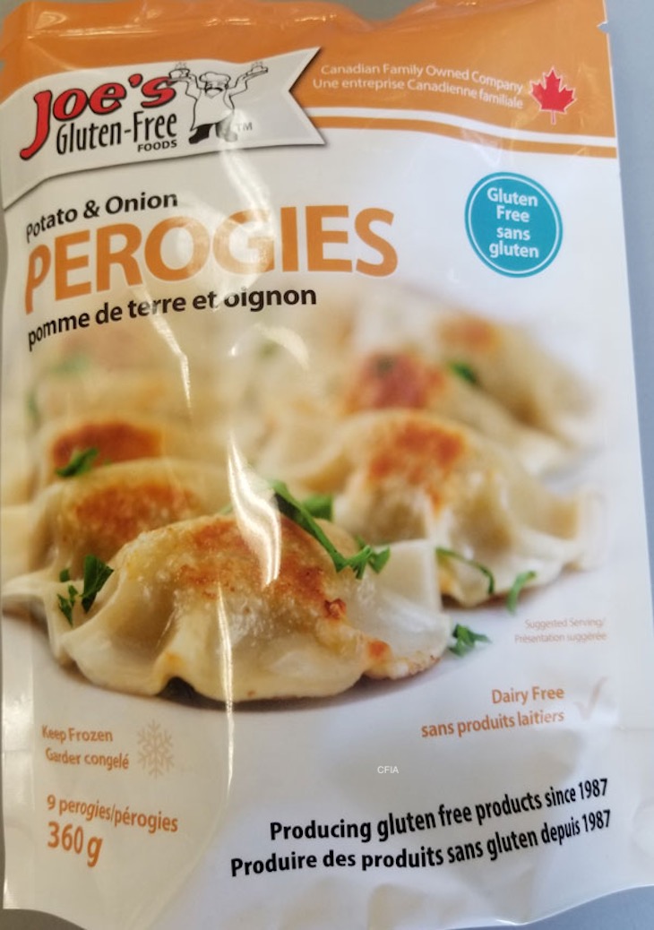 Joe's Potato & Onion Perogies Recall For Undeclared Milk Updated