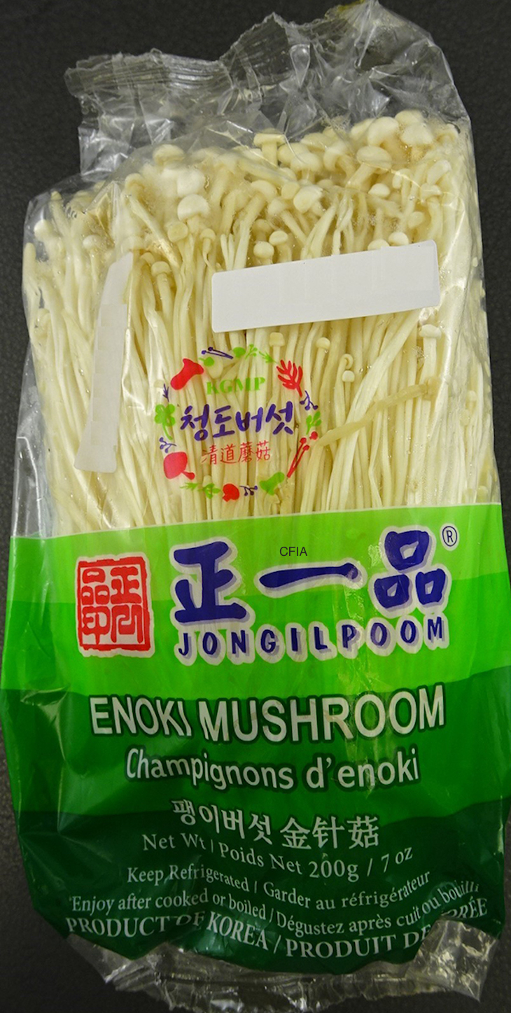 Jongilpoom Enoki Mushrooms Recalled For Possible Listeria