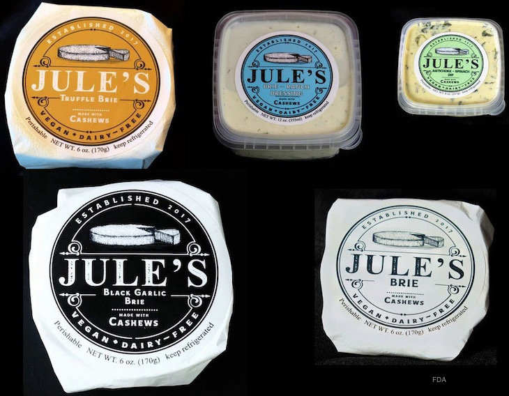 CDC Analyzes Jule's Foods Cashew Brie Salmonella Outbreak