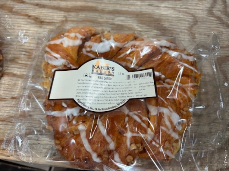 Kabir's Bakery Ring Danish Recalled For Undeclared Walnuts