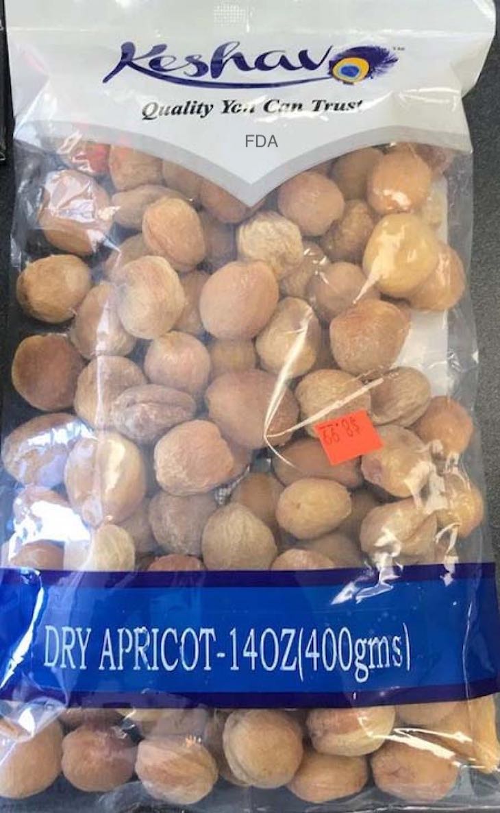 Keshav Dry Apricots Recalled For Undeclared Sulfites
