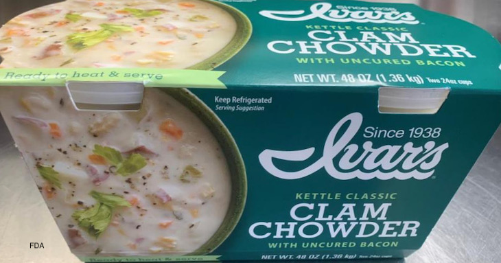 Kettle Classic Clam Chowder Recalled For Foreign Material