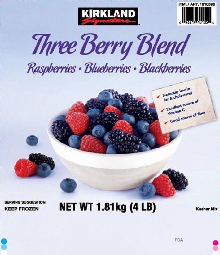 More Frozen Berries Recalled For Hepatitis A; Townsend Farms, Costco
