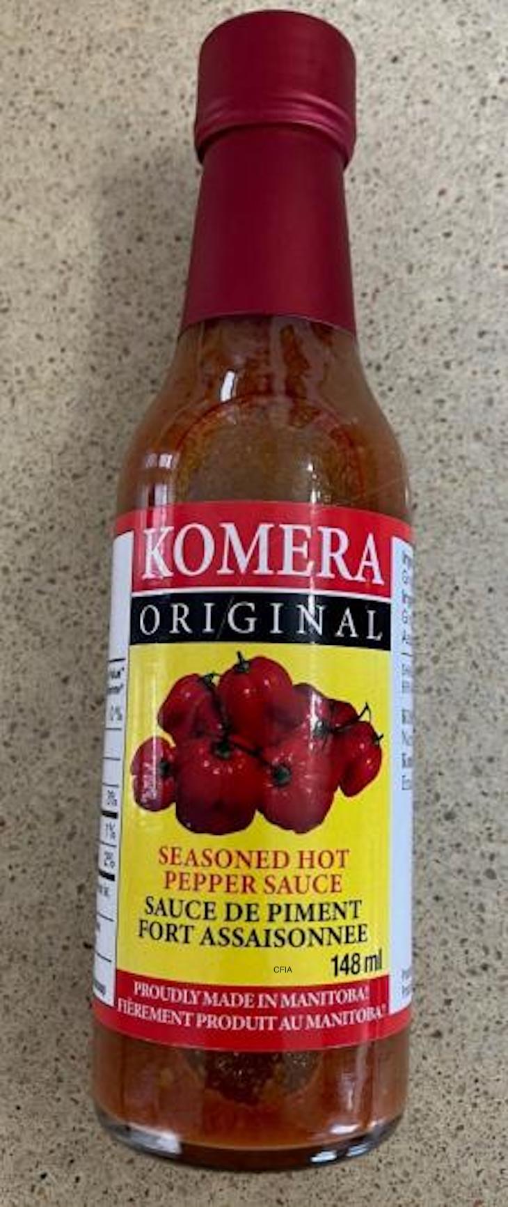 Komera Seasoned Hot Pepper Sauce Recalled For Botulism