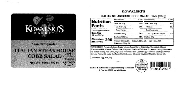 Kowalski's Markets Salads Recalled For Undeclared Pine Nuts