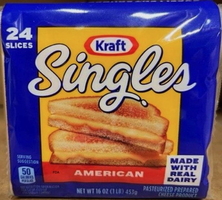 Kraft Singles American Processed Cheese Slices Recalled 