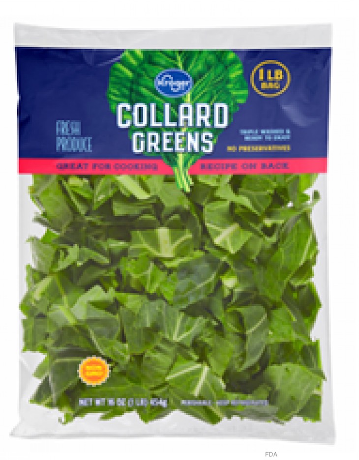 Kroger Bagged Collard Greens Recalled For Possible Listeria 
