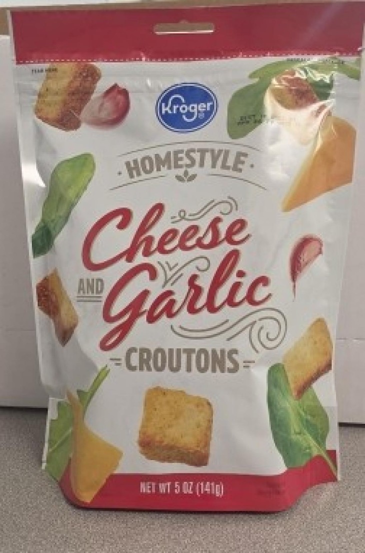 Kroger Homestyle Cheese Garlic Croutons Recalled For Salmonella 