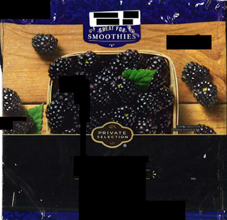 Kroger frozen blackberries Hepatitis A