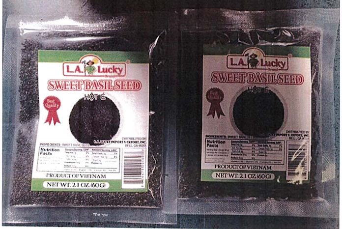 LA Lucky Basil Seeds Salmonella Recall