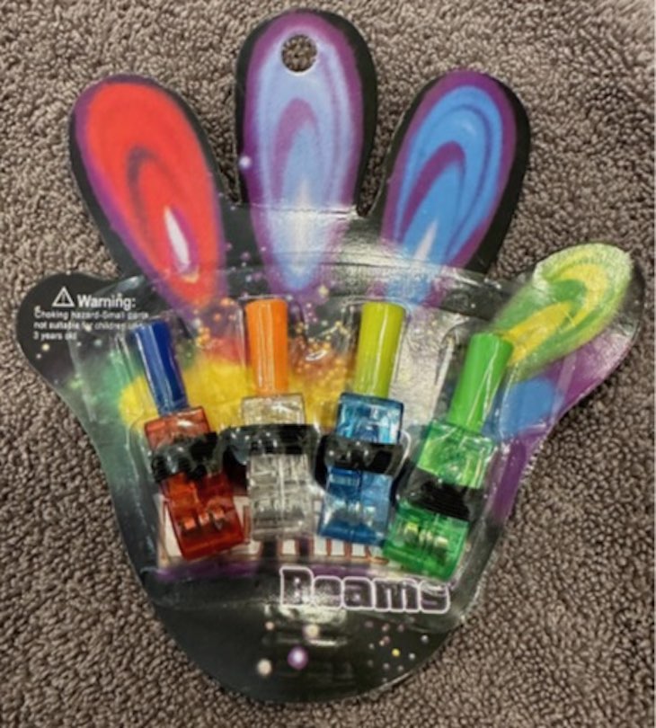 LED Finger Beam Lights Recalled For Battery Ingestion Hazard