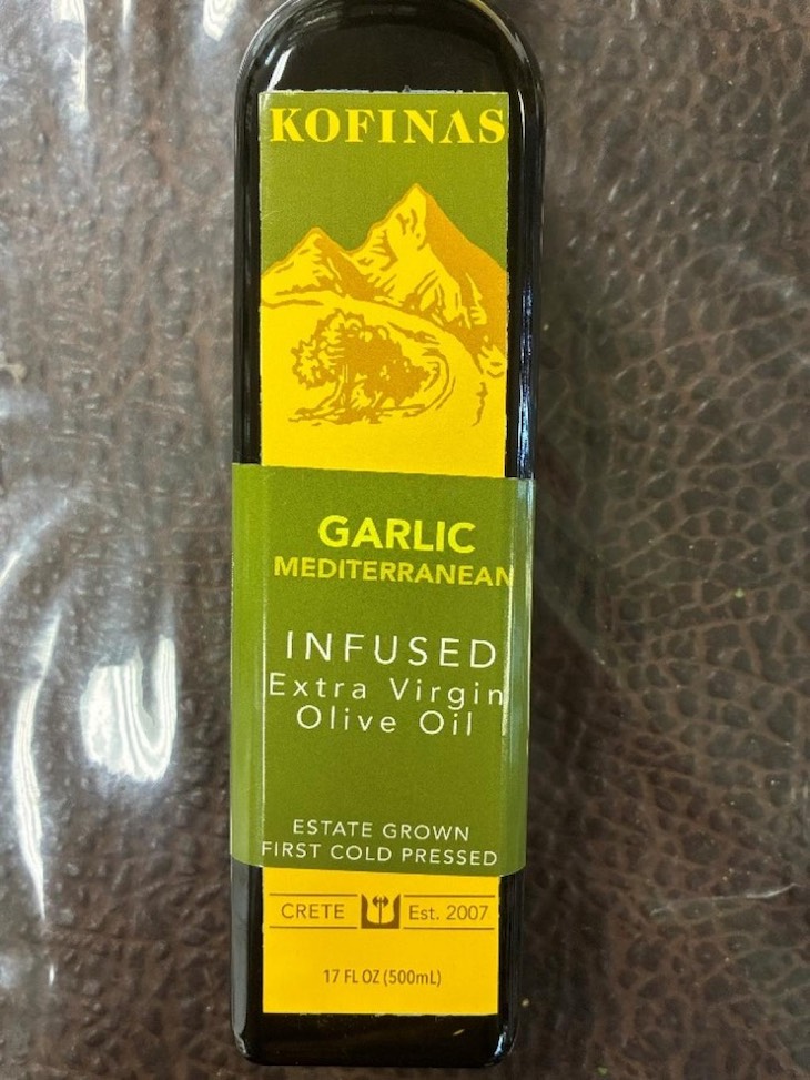 LMSI LLC/ Kofinas Garlic Mediterranean Infused Olive Oil Recalled