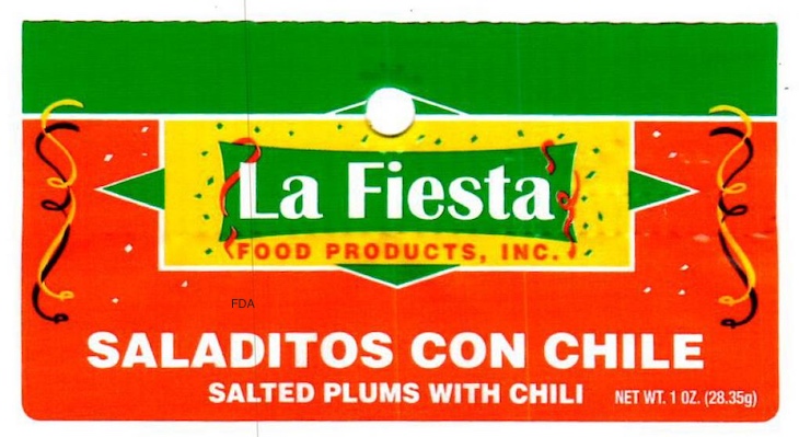 La Fiesta Saladitos Salted Plums With Chili Recalled For Lead