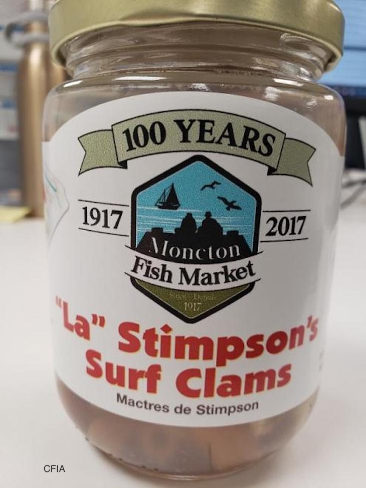 La Stimpson's Surf Clams Recalled For Possible Botulism