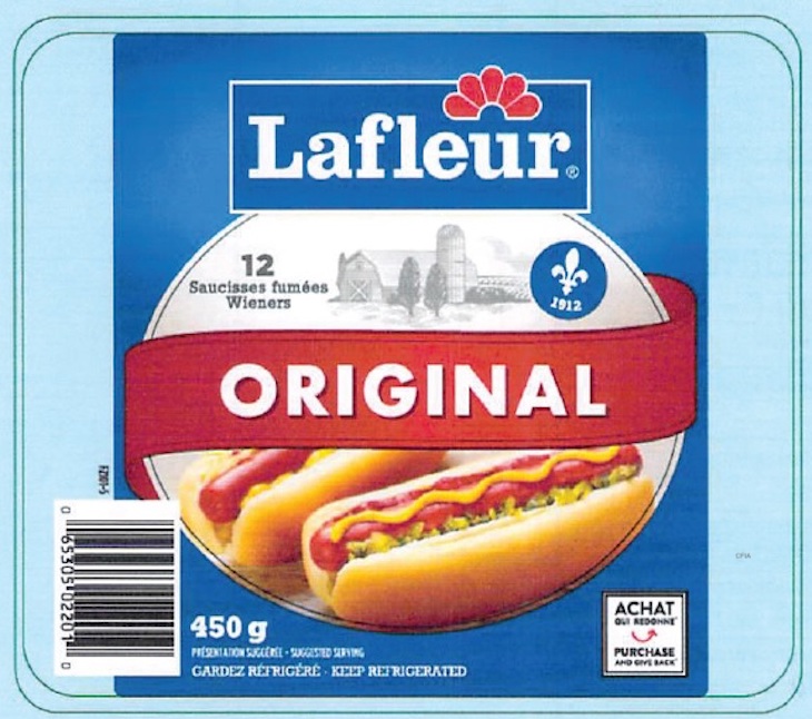 Lafleur Original Wieners Recalled For Possible Listeria Contamination