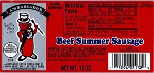 Land O Frost Summer Sausage Recall