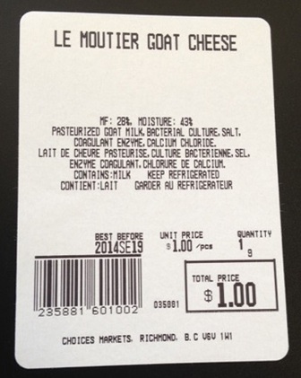 Le Moutier Goat Cheese Staphylococcus Recall
