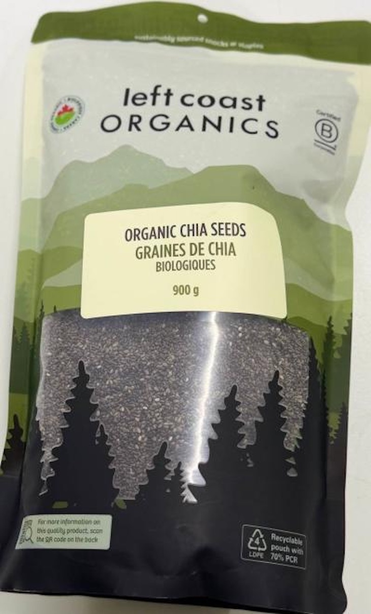 Left Coast Organics Chia Seeds Recalled For Possible Salmonella