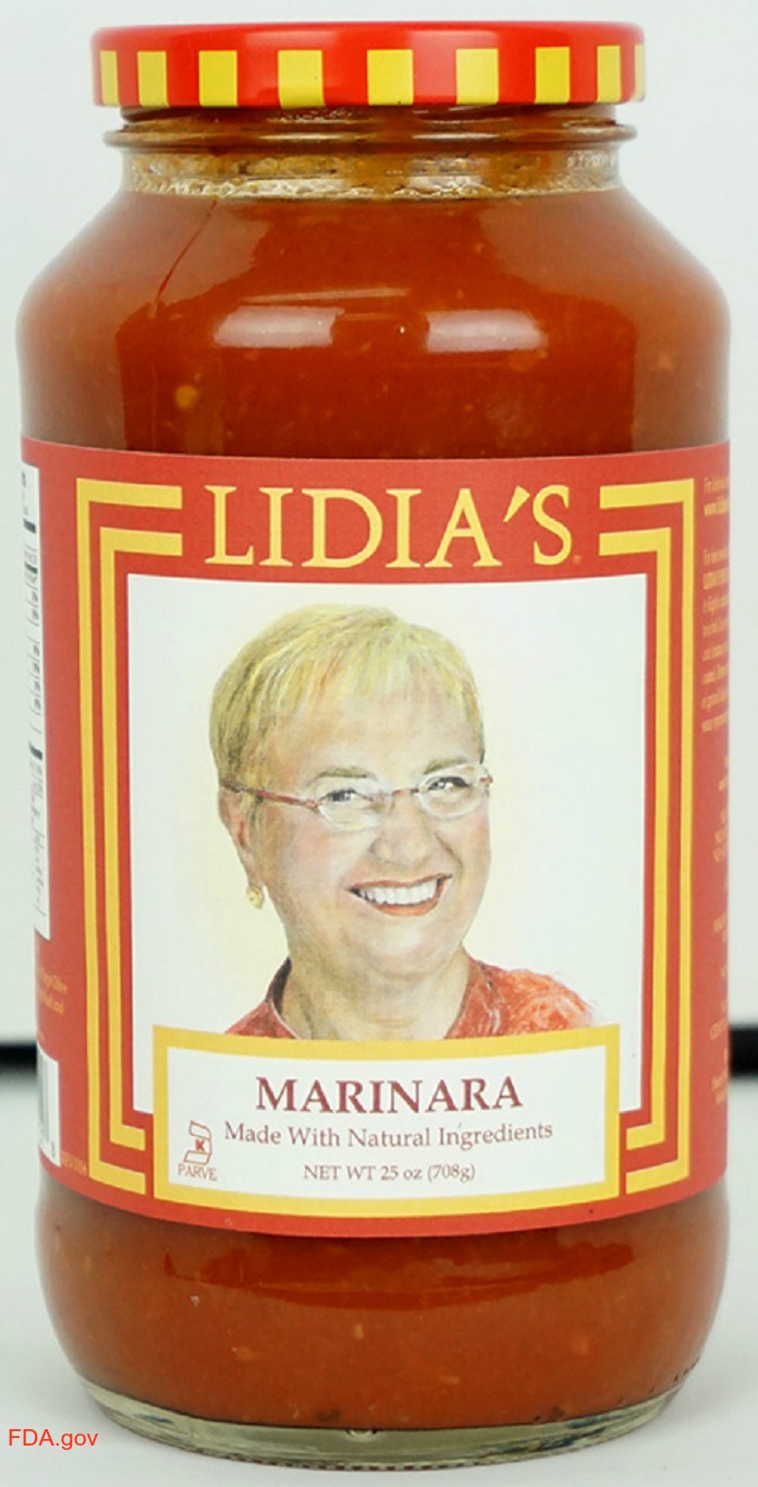 Lidia's Marinara Sauce Recall