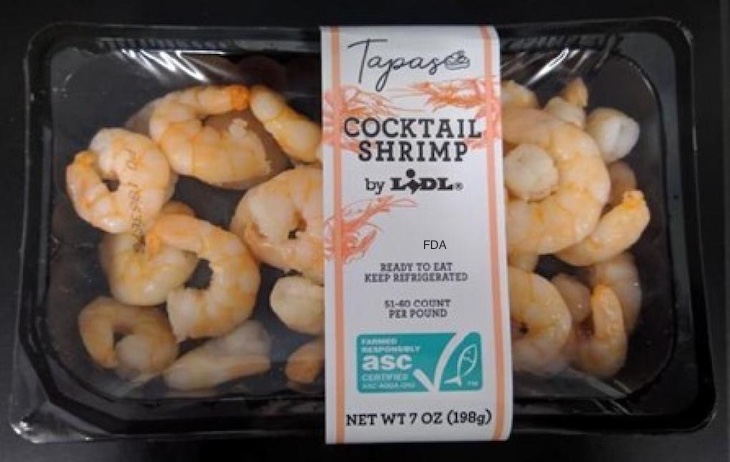 Lidl Tapas Cocktail Shrimp Recalled For Possible Listeria