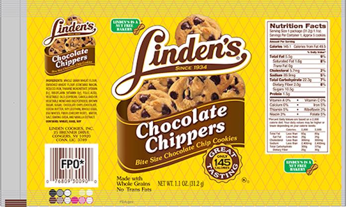 Linden's Chocolate Chippers Recall