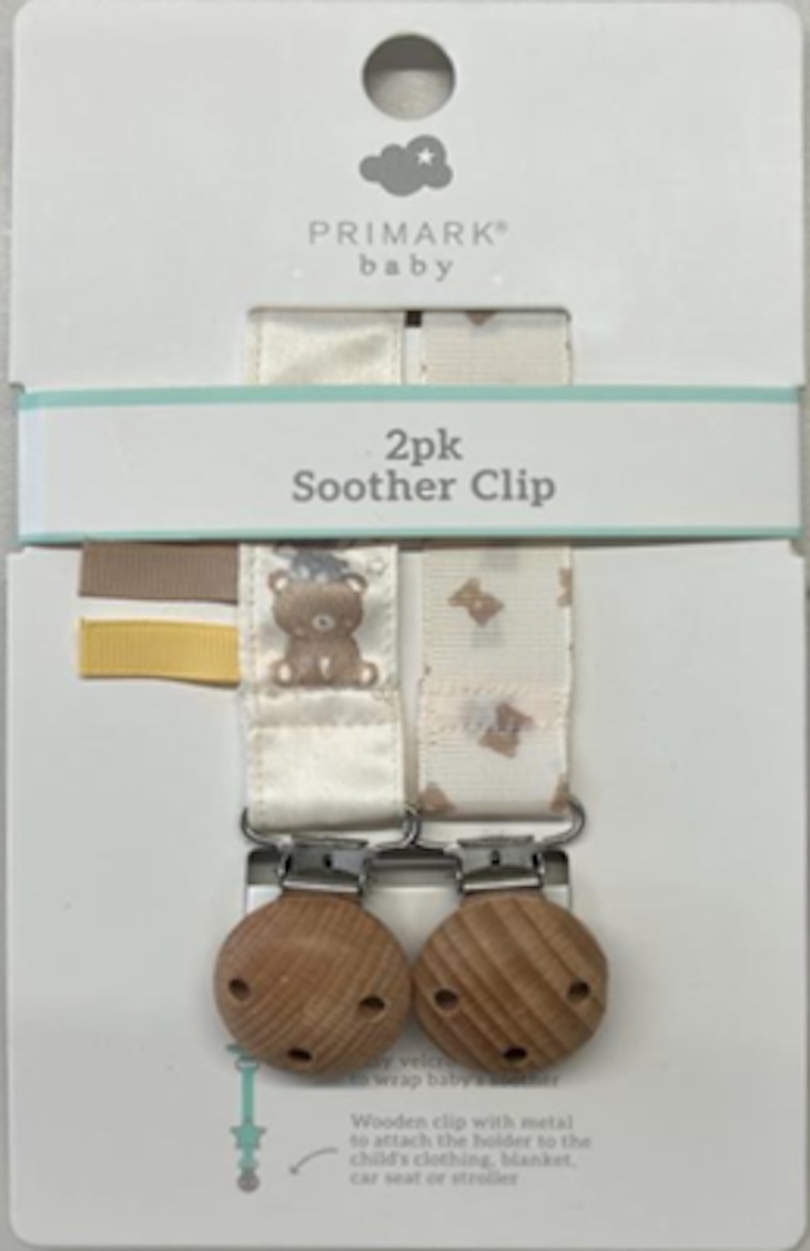 Little Bear 2-Pack Soother Clips Recalled For Choking Hazard