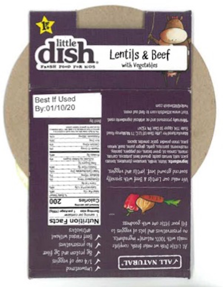 Little Dish Fresh Food For Kids Lentil Soup Recalled