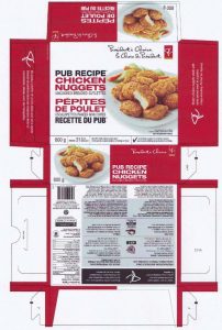 Loblaw Pub Recipe Chicken Nugget Salmonella Recall