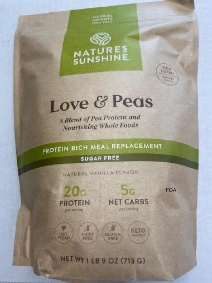Love & Peas Protein Meal Replacement Shake Recalled For Allergen