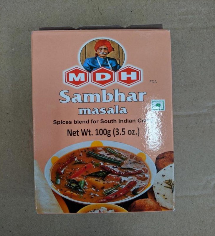 MDH Sambar Masala Recalled For Possible Salmonella