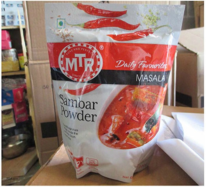 MTR Sambar Powder Salmonella Recall