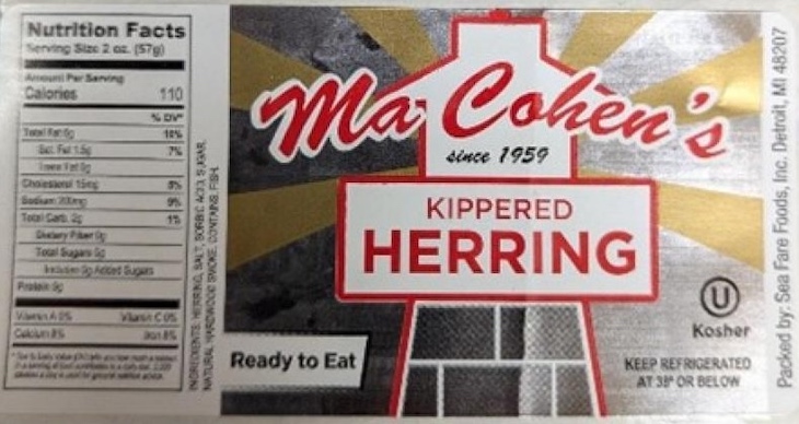 Ma Cohen's Kippered Herring Recalled For Botulism Risk