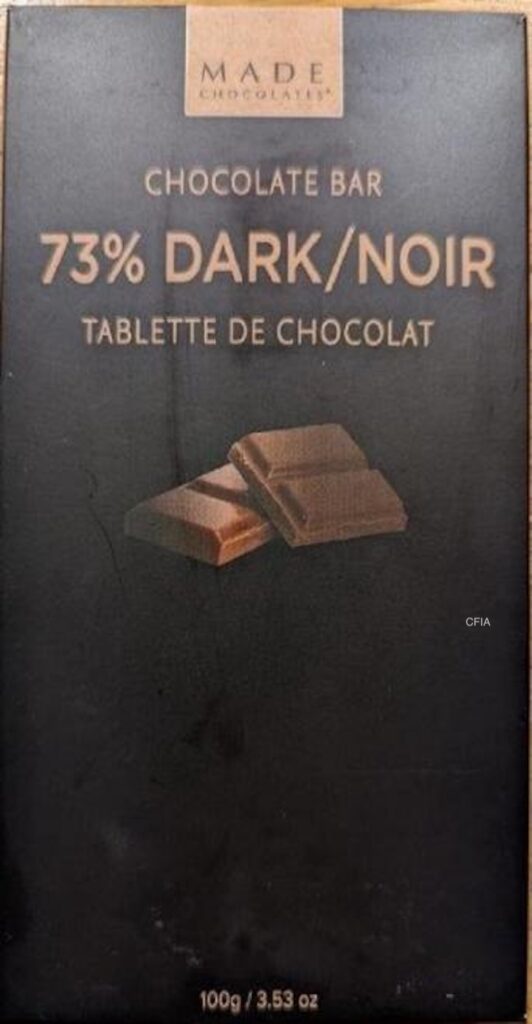 Made Chocolates 73 Dark Chocolate Bar Recalled For Undeclared Milk