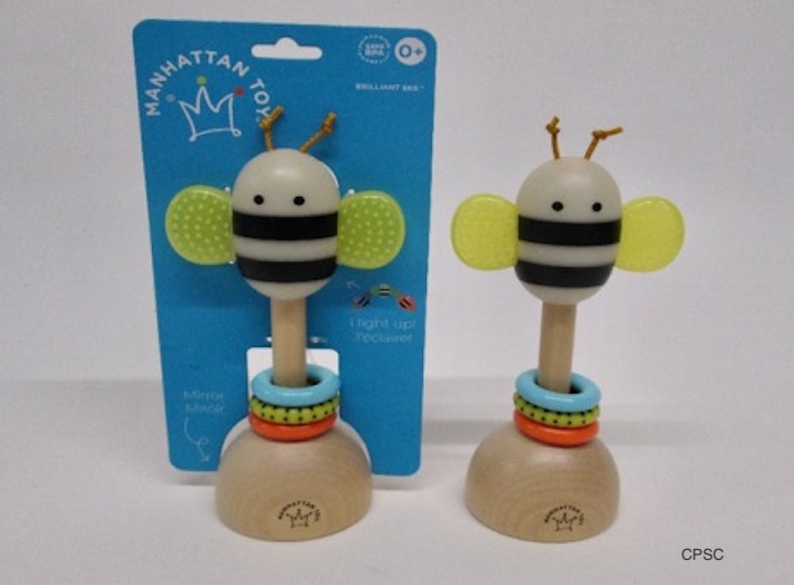 Manhattan Toy Brilliant Bee Rattles Recalled For Choking Hazard